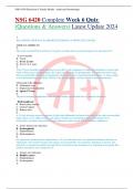 NSG 6420 Complete Week 6 Quiz &lpar;Questions & Answers&rpar; Latest Update 2024