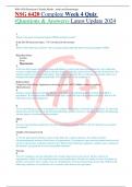 NSG 6420 Complete Week 4 Quiz &lpar;Questions & Answers&rpar; Latest Update 2024