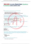 NSG 6420 Complete Week 8 Quiz &lpar;Questions & Answers&rpar; Latest Update 2024&period;