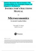 Solution Manual for Microeconomics, 17th Canadian Edition, By Christopher Ragan, All Chapters 1 - 20, Rated A+