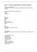 NUR 117 FINAL EXAM REVIEW &lpar;OTHER CONTENT&rpar;