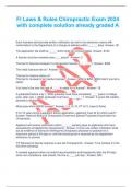 Fl Laws & Rules Chiropractic Exam 2024 with complete solution already graded A