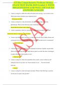 ATI Rn Comprehensive Predictor Retake EXAM TEST BANK 2019 Graded A WITH  500 QUESTIONS AND WELL DETAILED  ANSWERS AGRADE
