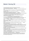 Module 1 Nursing 100