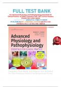 FULL TEST BANK For Advanced Physiology and Pathophysiology Essentials for Clinical Practice 1st Edition Questions With 100% Correct Answers (Answer key) Latest Update