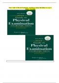 Bates' Guide To Physical Examination And History Taking 10th Edition by Lynn S. Bickley 