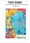 Test bank Varcarolis' Foundations of Psychiatric-Mental Health Nursing 9th Edition Chapter 1-36 | Complete Guide Newest Version 2024