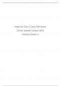 Maternity Case 7 Carla Hernandez (Core) Updated Version 2023 Already Passed