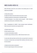 MED SURG HESI V2 Questions & Answers 2024&lpar;A&plus;GRADED 100&percnt;VERIFIED&rpar; 
