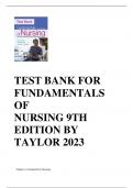 FUNDAMENTALS OF NURSING 9TH EDITION BY TAYLOR