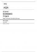 AQA A LEVEL ECONOMICS PAPER 3 JUNE 2023 FINAL QUESTION PAPER AND MARK SCHEME