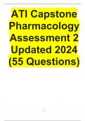 ATI Capstone Pharmacology Assessment 2 Updated 2024 (55 Questions)