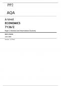 AQA A-level ECONOMICS 7136/2 Paper 2   June 2023 FINAL MARK SCHEME National and International Economy 