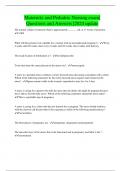 Maternity and Pediatric Nursing exam&vert; Questions and Answers &vert;2024 update