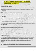 NURS 245 Comprehensive Final Exam Modules 1-7&sol;&sol;&sol;&sol; Latest&period;