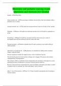 Maternity and pediatric nursing exam&vert; Questions and Answers &vert;A&plus; Graded