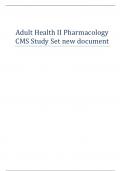 Adult Health II Pharmacology CMS Study Set new document