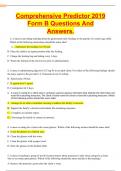 Comprehensive Predictor 2019 Form B Questions And Answers&period;