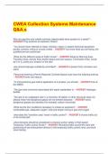 CWEA Collection Systems Maintenance Q&A.s