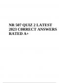 NR 507 EXAM Questions With Answers Latest Updated 2024 (GRADE)