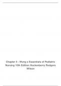 C5 - Wong s Essentials of Pediatric Nursing 10th Edition Hockenberry