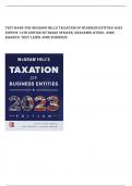 Test Bank for McGraw-Hill's Taxation of Business Entities 2023  Edition 14th Edition by Brian Spilker, Benjamin Ayers, John  Barrick Troy Lewis John Robinso