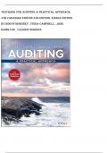 TestBank for Auditing A Practical Approach,  4th Canadian Edition 4th Edition, Kindle Edition by Robyn Moroney , Fiona Campbell , Jane  Hamilton , Valerie Warren