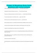 Chapter 24 Woodshop Study Guide questions with correct answers