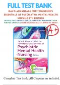 Test Bank for Davis Advantage for Townsends Essentials of Psychiatric Mental-Health Nursing 9th Edition By Karyn I&period; Morgan &vert; 9781719645768 &vert; &vert; Chapter 1-32 &vert; Complete Questions and Answers A&plus;