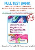 Test Bank for Davis Advantage for Townsends Essentials of Psychiatric Mental-Health Nursing 9th Edition By Karyn I. Morgan | 9781719645768 | | Chapter 1-32 | Complete Questions and Answers A+