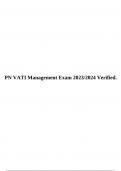 PN VATI Management Exam 2023/2024 Verified.