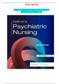 TEST BANK Keltner’s Psychiatric Nursing, 9th Edition by Debbie Steele |Complete Guide Chapter 1-36 Graded A+ | Well-Compiled and Organized