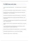 FL RDH laws and rules   Pro Final Exam And Answers Graded A&plus; 2024