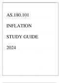 AS.180.101 INFLATION STUDY GUIDE 2024