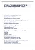 FF1 IFO FINAL EXAM QUESTIONS WITH COMPLETE SOLUTIONS&period;