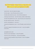DAANCE Module 1-Basic Sciences &vert; Questions with  100&percnt; Correct Answers&vert; Updated & Verified