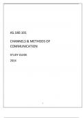 AS.180.101 CHANNELS & METHODS OF COMMUNICATION STUDY GUIDE 2024