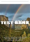 Test Bank For STAT2: Modeling with Regression and ANOVA 2nd Edition All Chapters - 1319054072