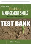 Test Bank For Building Management Skills: An Action-First Approach - 1st - 2014 All Chapters - 9780324235999