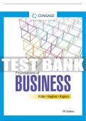 Test Bank For Foundations of Business - 7th - 2023 All Chapters - 9780357717943