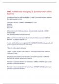 SANE P certification exam prep 78 Questions with Verified Answers&comma;100&percnt; CORRECT