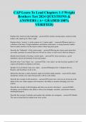 CAP Learn To Lead Chapters 1-3 Wright Brothers Test 2024 QUESTIONS & ANSWERS &lpar; A&plus; GRADED 100&percnt; VERIFIED&rpar;