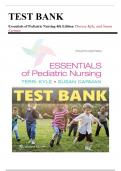 Test Bank for Essentials of Pediatric Nursing 4th Edition by Theresa Kyle and Susan Carman 9781975139841 Chapter 1-29 | Complete Guide A+