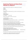 Exploring Themes and Ideas Exam Review &lpar;1&rpar; &vert; Rated A&plus;