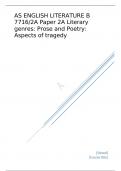 AQA AS ENGLISH LITERATURE  Paper 2A   Mark scheme June 2023