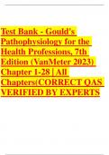 Test Bank - Gould's Pathophysiology for the Health Professions, 7th Edition (VanMeter 2023) Chapter 1-28 |