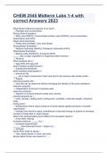 CHEM 2545 Midterm Labs 1-4 with correct Answers 2023