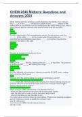 CHEM 2545 Midterm Questions and Answers 2023&period;