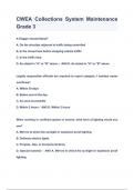 CWEA Collections System Maintenance Grade 3 Questions & Answers 2024&lpar;A&plus;GRADED 100&percnt;VERIFIED&rpar;