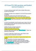 ATI Exam PN1 2024 questions and Detailed Answers&vert; Graded A&plus;